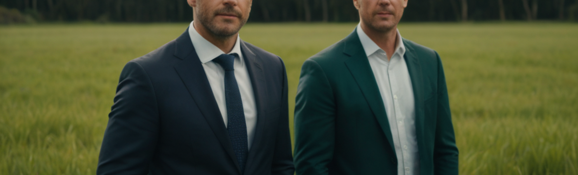 mortgage and finance broker in Australia standing in a green field